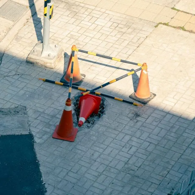 Cones e barreira de isolamento de área (EPC)
